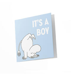 Mummi dobbeltkort - It's a boy 12 cm Mummi