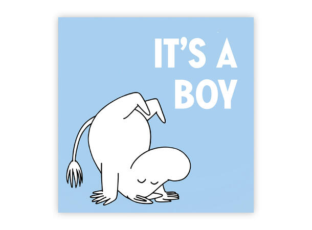 Mummi dobbeltkort - It's a boy 12 cm Mummi 