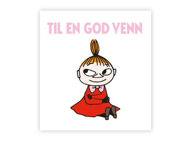 Mummi dobbeltkort - Til en god venn 7,5 cm Mummi 