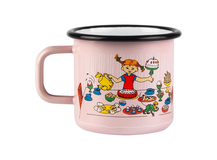 Pippi Emaljekopp - Pippis bursdag 3,7 dl  Pippi Langstrømpe 
