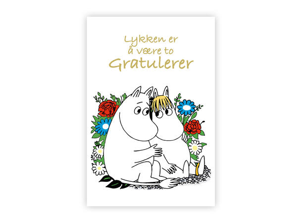 Mummi dobbeltkort- Lykken er å være to 17 cm  Mummi 