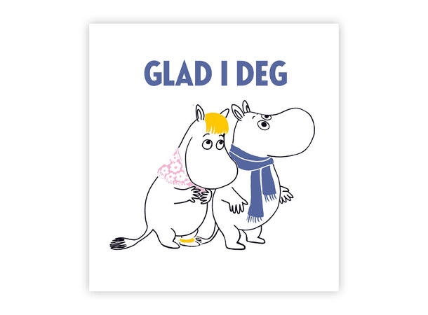 Mummi dobbeltkort - Glad i deg 7,5 cm Mummi 