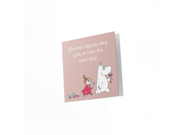 Mummi dobbeltkort - Gratulerer med dagen 12 cm Mummi