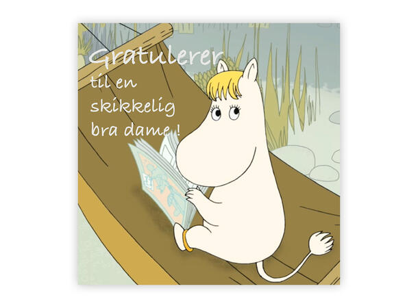 Mummi dobbeltkort - Gratulerer til en 12 cm Mummi 