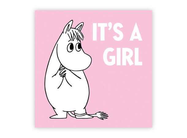 Mummi dobbeltkort - It's a girl 12 cm Mummi 