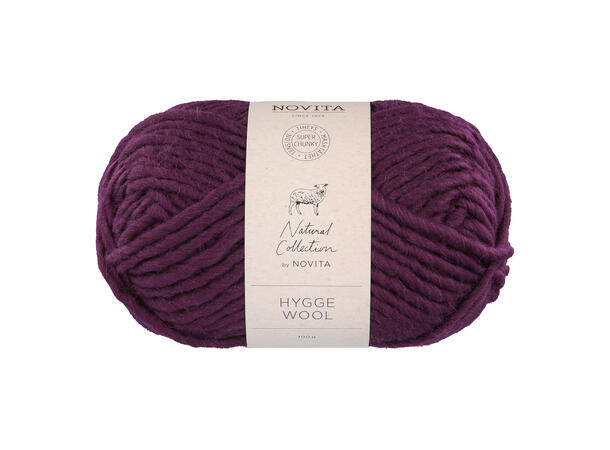 Garn - Hygge Wool 100g 596 Plomme 596 Plomme