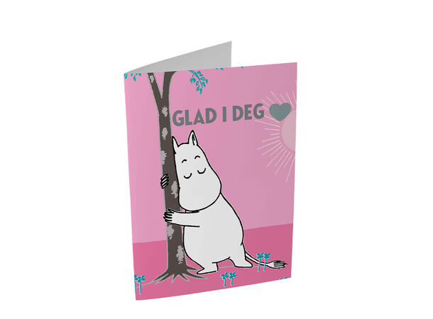 Mummi dobbeltkort- Glad i deg 17 cm  Mummi