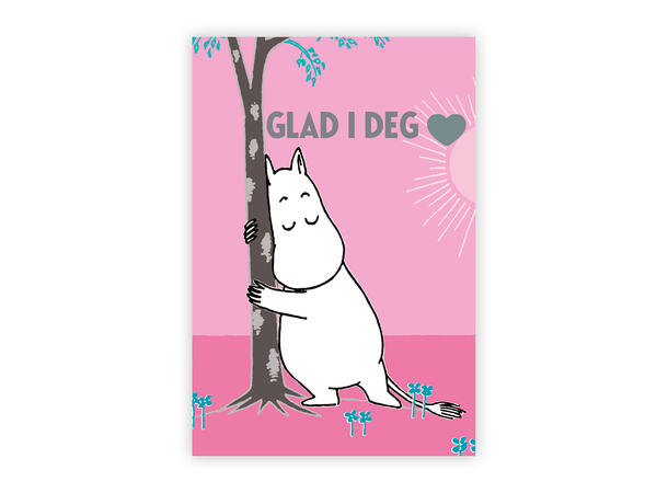 Mummi dobbeltkort- Glad i deg 17 cm  Mummi 