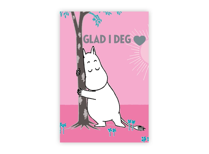 Mummi dobbeltkort- Glad i deg 17 cm  Mummi 