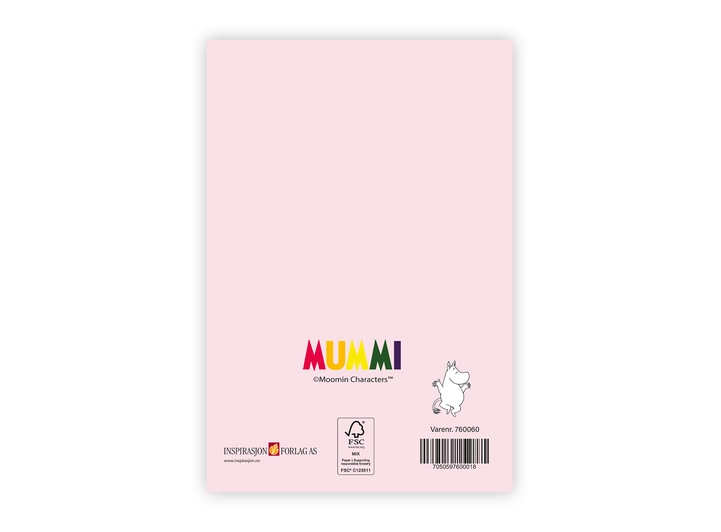 Mummi dobbeltkort- Glad i deg 17 cm  Mummi 