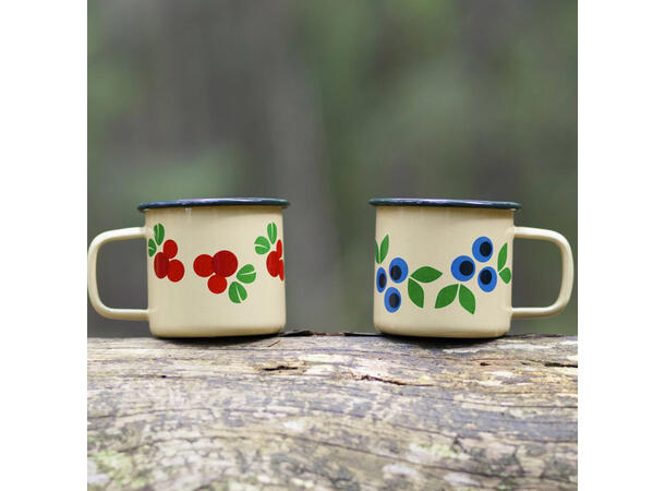 Blafre emaljekopp - Blåbær 2,5 dl 