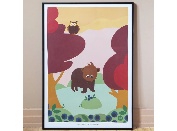 Blafre plakat - Skog 30 x 40 cm 