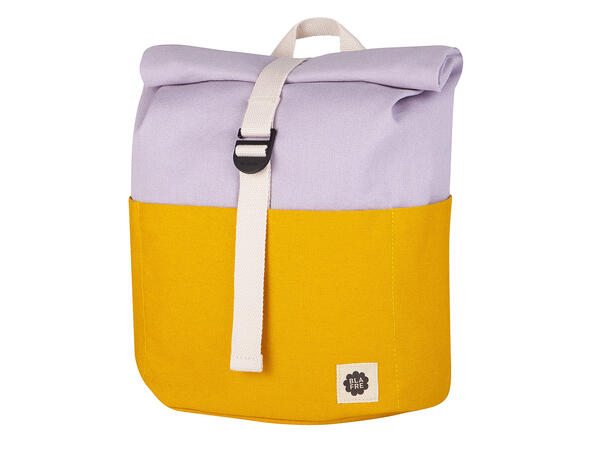 Blafre rullesekk - 9,5L gul/lys lilla 3-7 år