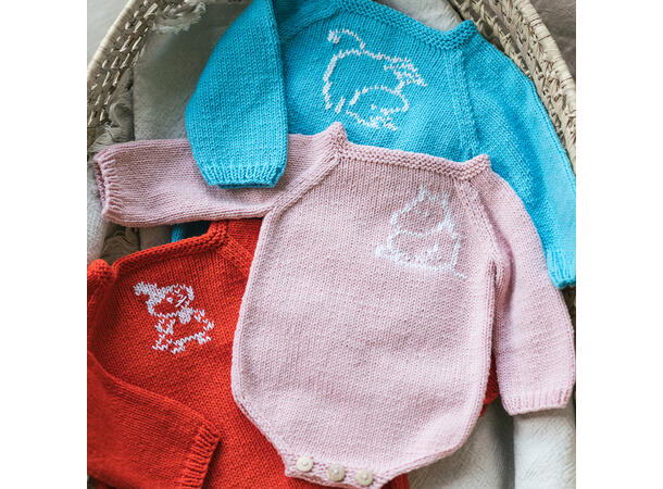 Garnpakke - Mummi body Rosa Str 56/62