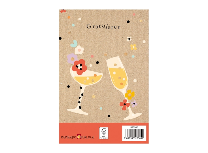 Kortpakke Cheers 2 x 5 doble kort 