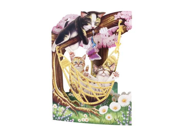 Swing Card Katt i Hammock A5 Swing Cards 