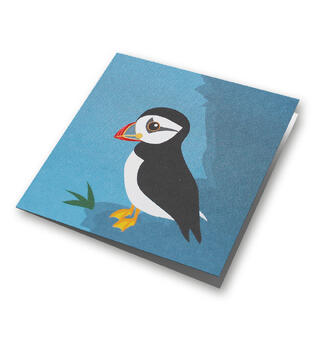 Blafre kort lite - Lundefugl Dobbelt kort