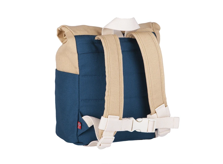 Blafre rullesekk - 7L mørk blå/beige 1-4 år 