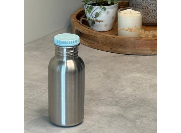Blafre stålflaske - Lys blå 500 ml 