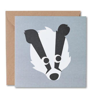 Blafre kort stort - Grevling Dobbelt kort