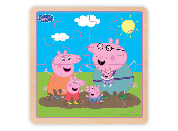 Peppa Gris Rammepuslespill 16 brikker 3 + 