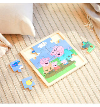 Peppa Gris Rammepuslespill 16 brikker 3 +