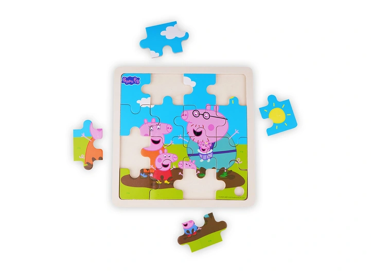 Peppa Gris Rammepuslespill 16 brikker 3 + 
