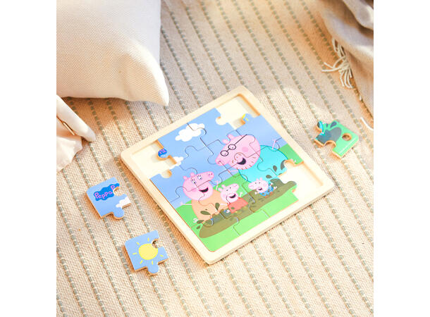 Peppa Gris Rammepuslespill 16 brikker 3 + 