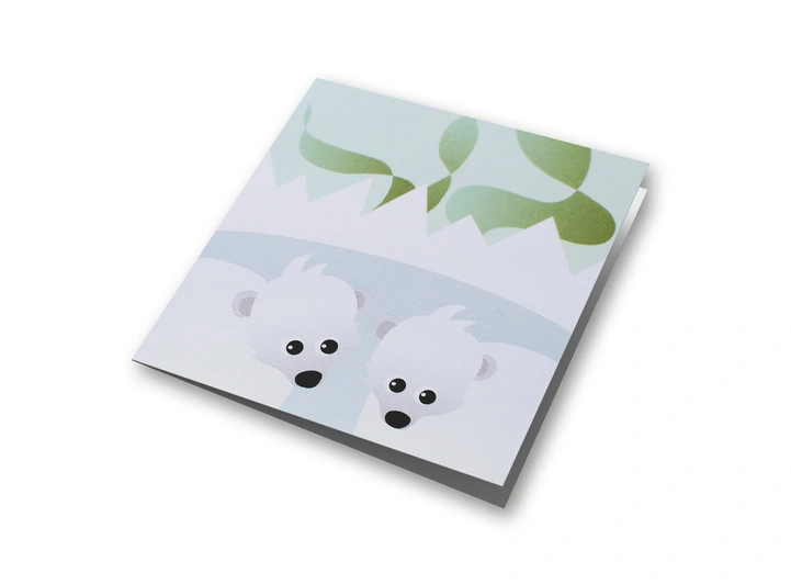 Blafre kort lite - Polar Dobbelt kort 