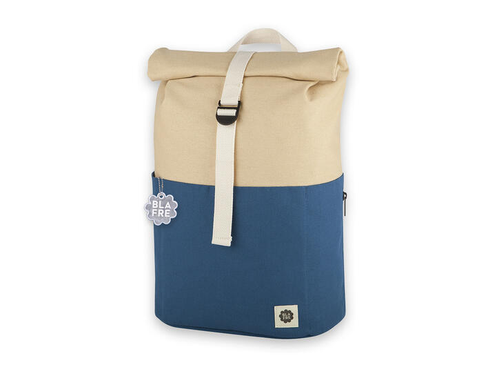 Blafre rullesekk - 18L mørk blå/beige 10 år + 
