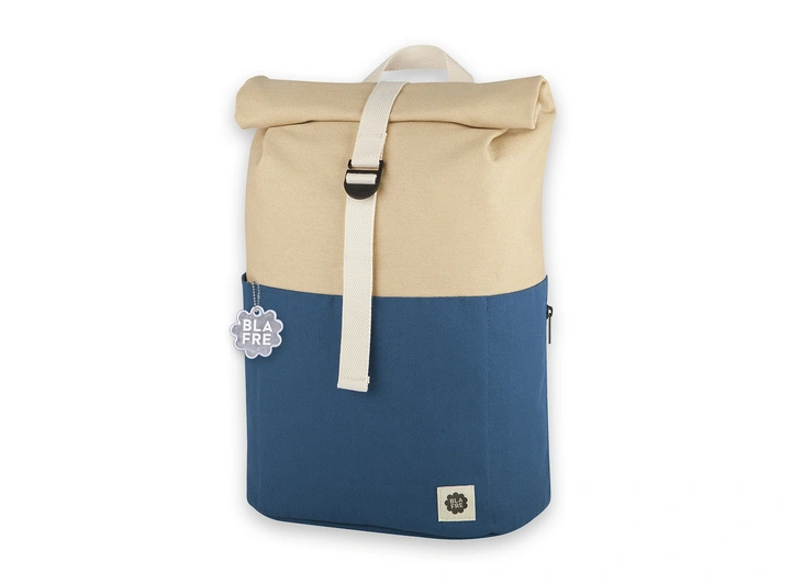 Blafre rullesekk - 18L mørk blå/beige 10 år + 