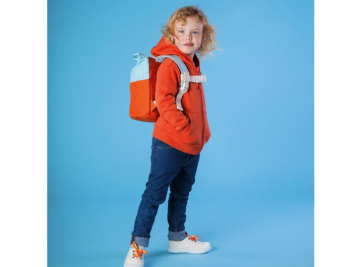 Blafre rullesekk - 7L oransje/lys blå 1-4 år 
