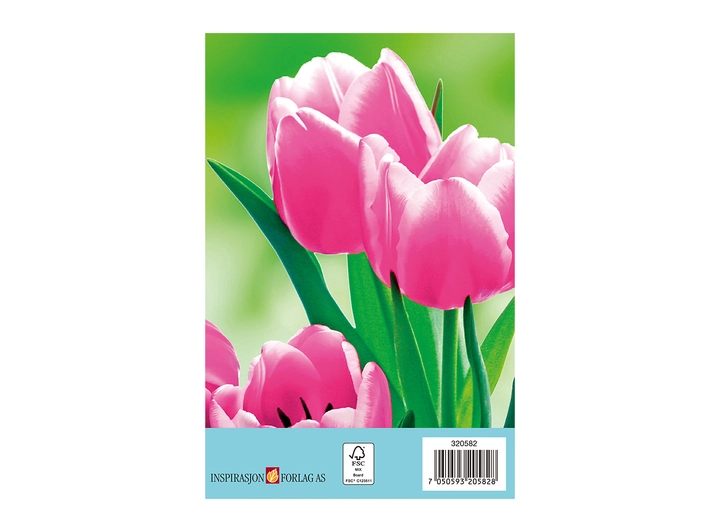 Kortpakke Tulipan 2 x 5 doble kort 