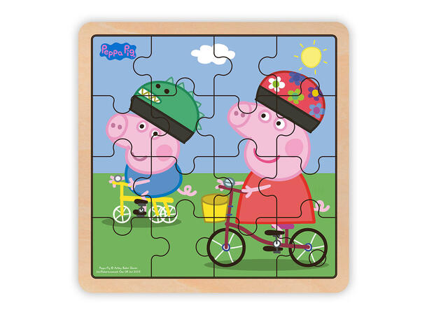 Peppa Gris Rammepuslespill 16 brikker 3 + 