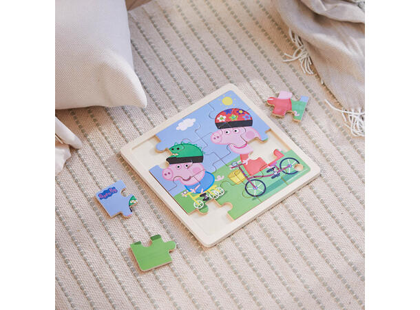 Peppa Gris Rammepuslespill 16 brikker 3 + 