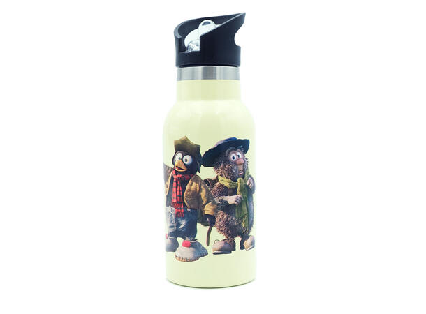 Flåklypa drikkeflaske Lys Gul - 350ml Flåklypa