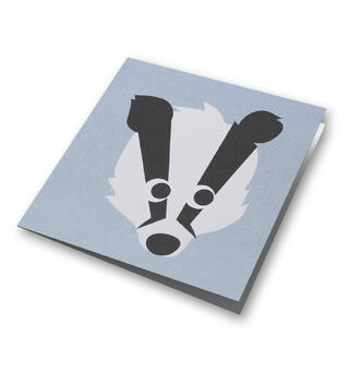 Blafre kort lite - Grevling Dobbelt kort