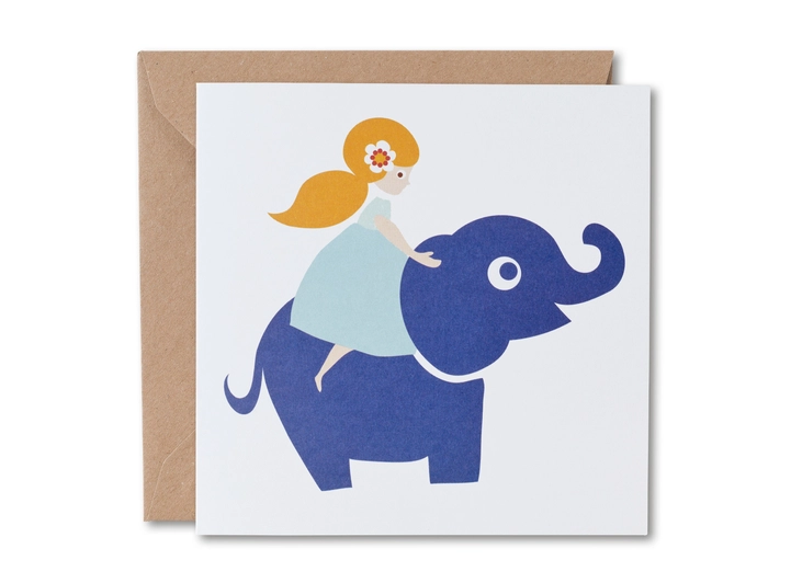 Blafre kort stort - Lotta Love Elefant Dobbelt kort 