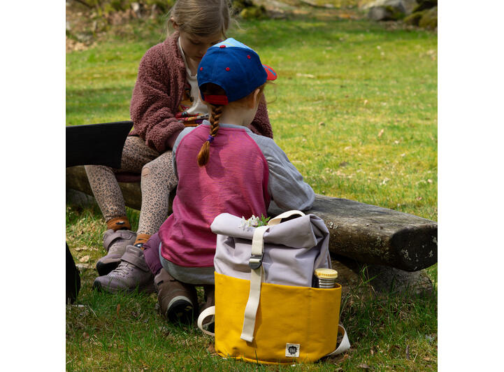Blafre rullesekk - 7L gul/lys lilla 1-4 år 