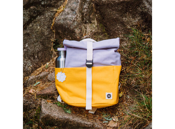 Blafre rullesekk - 7L gul/lys lilla 1-4 år 