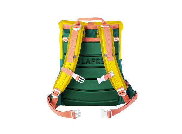 Blafre skole-/tursekk 24L mørk grønn/gul 6-10 år