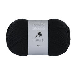 Garn - Nalle 100g 099 Sort 099 Sort