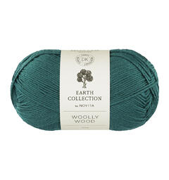Garn - Woolly Wood 100g 356 Sjøgrønn 356 Sjøgrønn
