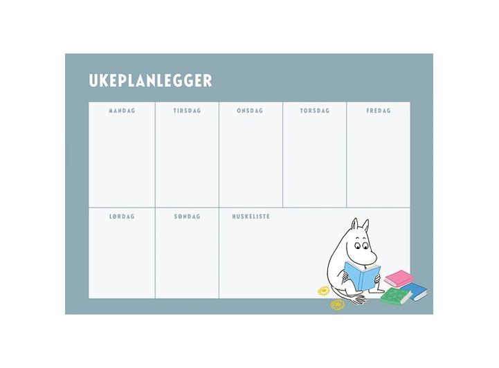 Mummi ukeplanlegger - Mummitrollet A4 