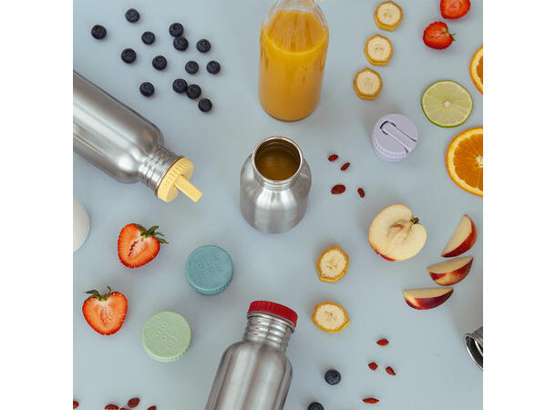 Blafre kork til stålflasken - Mørk blå