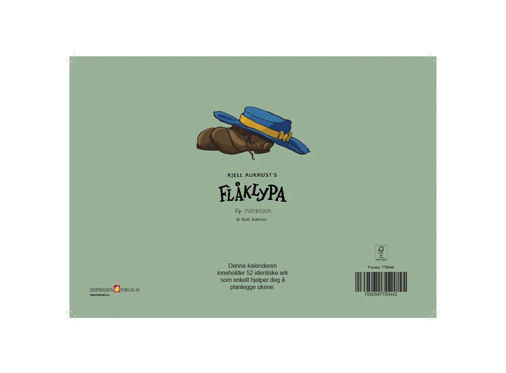 Flåklypa ukeplanlegger - Ludvig A4 