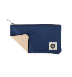 Blafre pennal - marineblå og beige 21cm