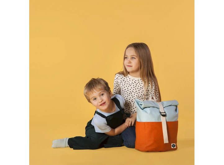 Blafre rullesekk - 9,5L oransje/lys blå 3-7 år 