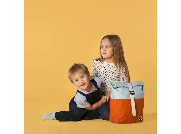 Blafre rullesekk - 9,5L oransje/lys blå 3-7 år 