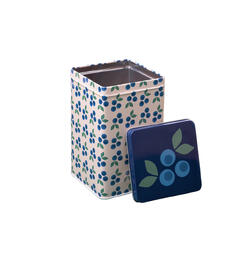 Blafre høy metallboks - Blåbær 16 cm